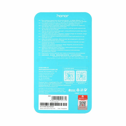 Huawei / Honor PC Schutzhülle / Backcover / Case / Gehäuse für Honor 6C Pro transparent