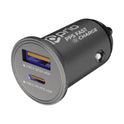 prio KFZ-Schnellladegerät 45W PD PPS (USB C) + 45W (USB A) silber
