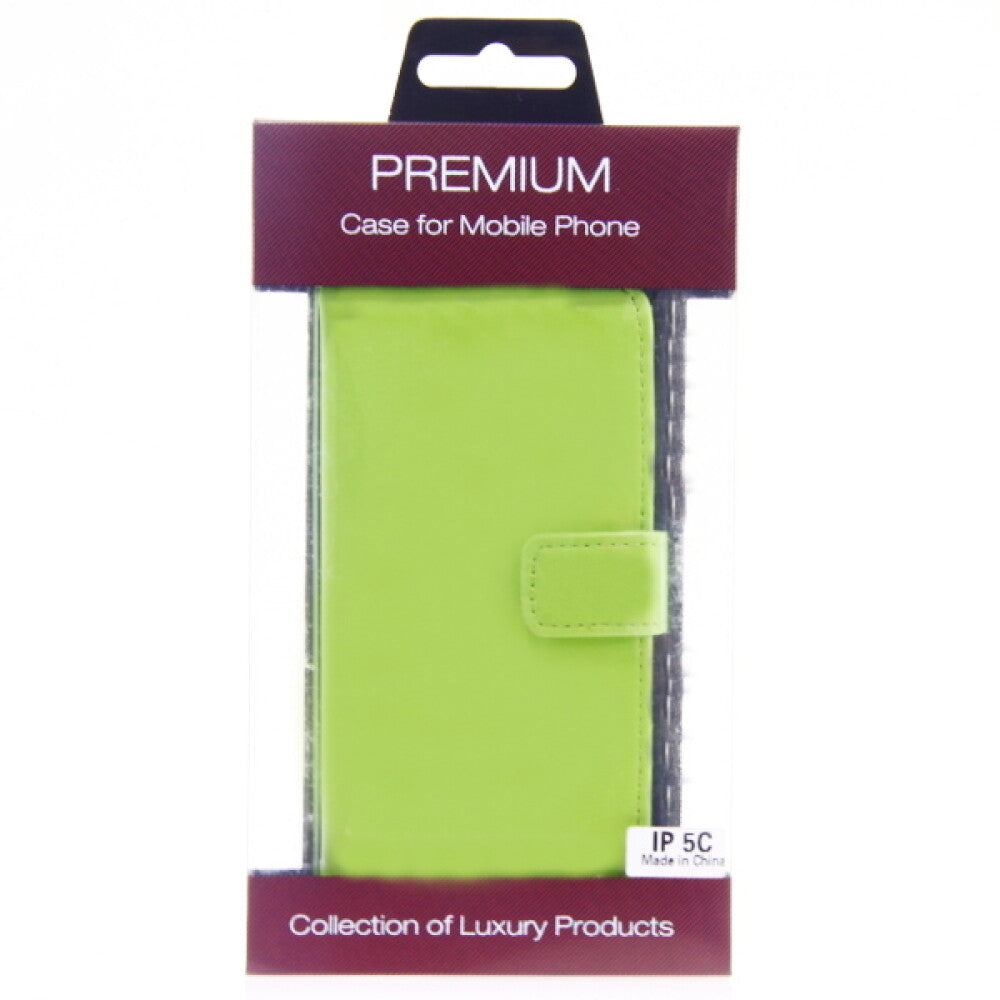 Slim Leather Book Case for IPhone 5c - green 4250710542246