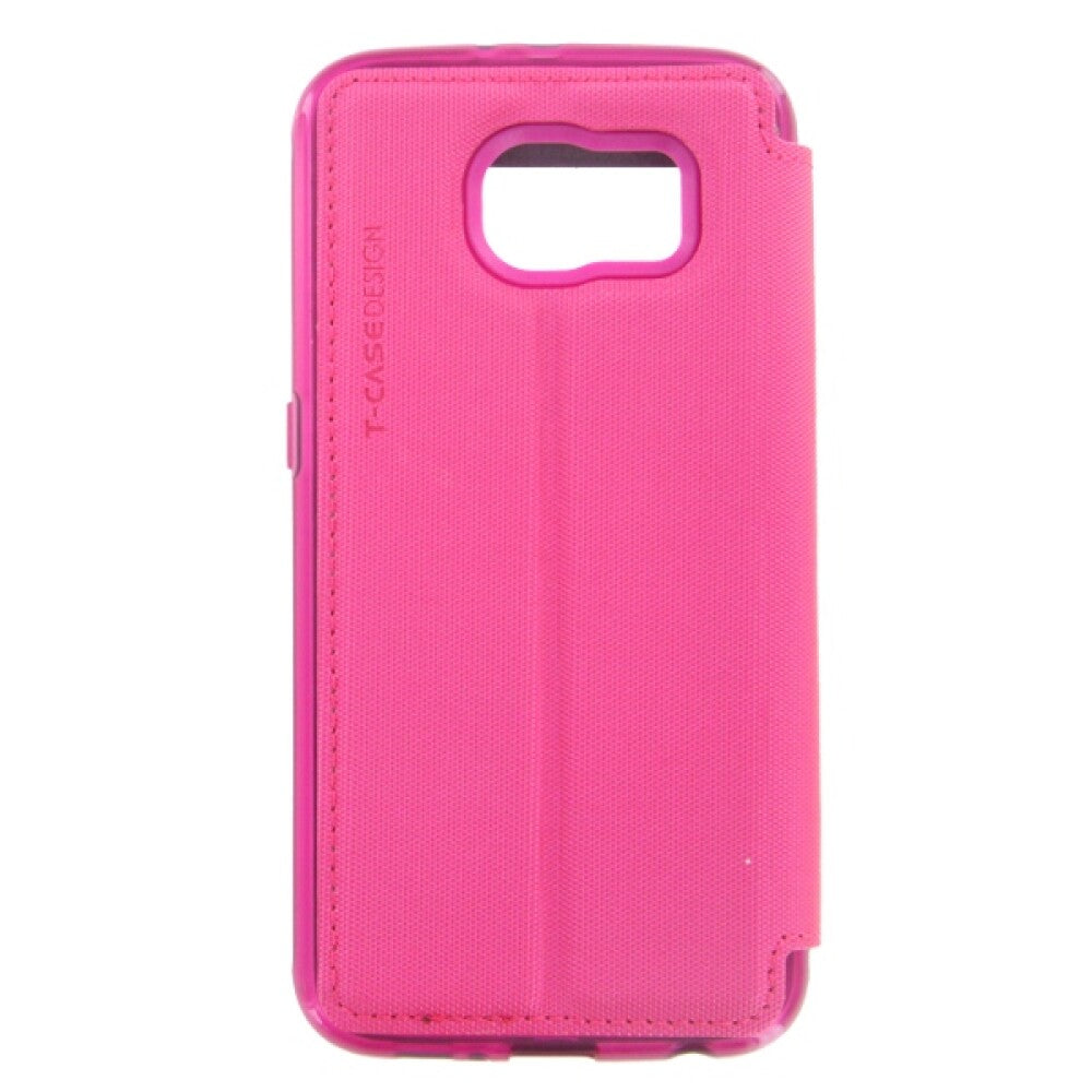 T-CASE Lux Magnet Flip Protective Case for Samsung Galaxy S6 pink