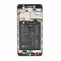 Original Display für Huawei Honor 6C LCD + Rahmen + Akku Schwarz 02351FUV