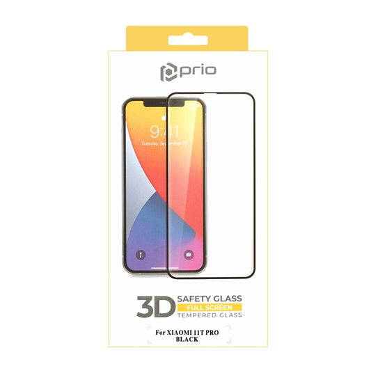 prio 3D screen protector glass for Xiaomi 11T Pro black