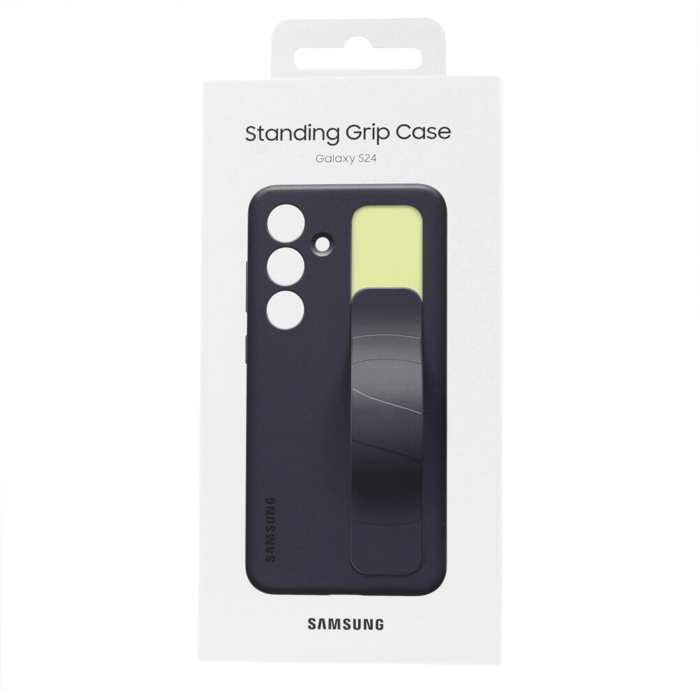 Samsung Standing Grip Cover / Tasche / Case SM-S921 Galaxy S24 dunkelviolett EF-GS921CEE