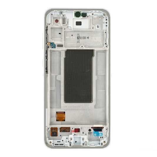 Samsung Display + Rahmen SM-A366 Galaxy A36 5G weiß/grau GH82-36841B