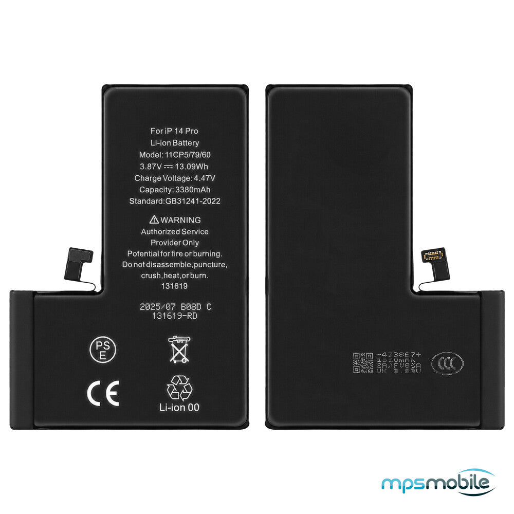 Diagnostizierbarer 3380-mAh-Akku mit hoher Kapazität für das iPhone 14 Pro