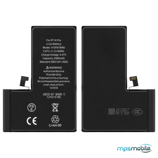 Diagnostizierbarer 3380-mAh-Akku mit hoher Kapazität für das iPhone 14 Pro