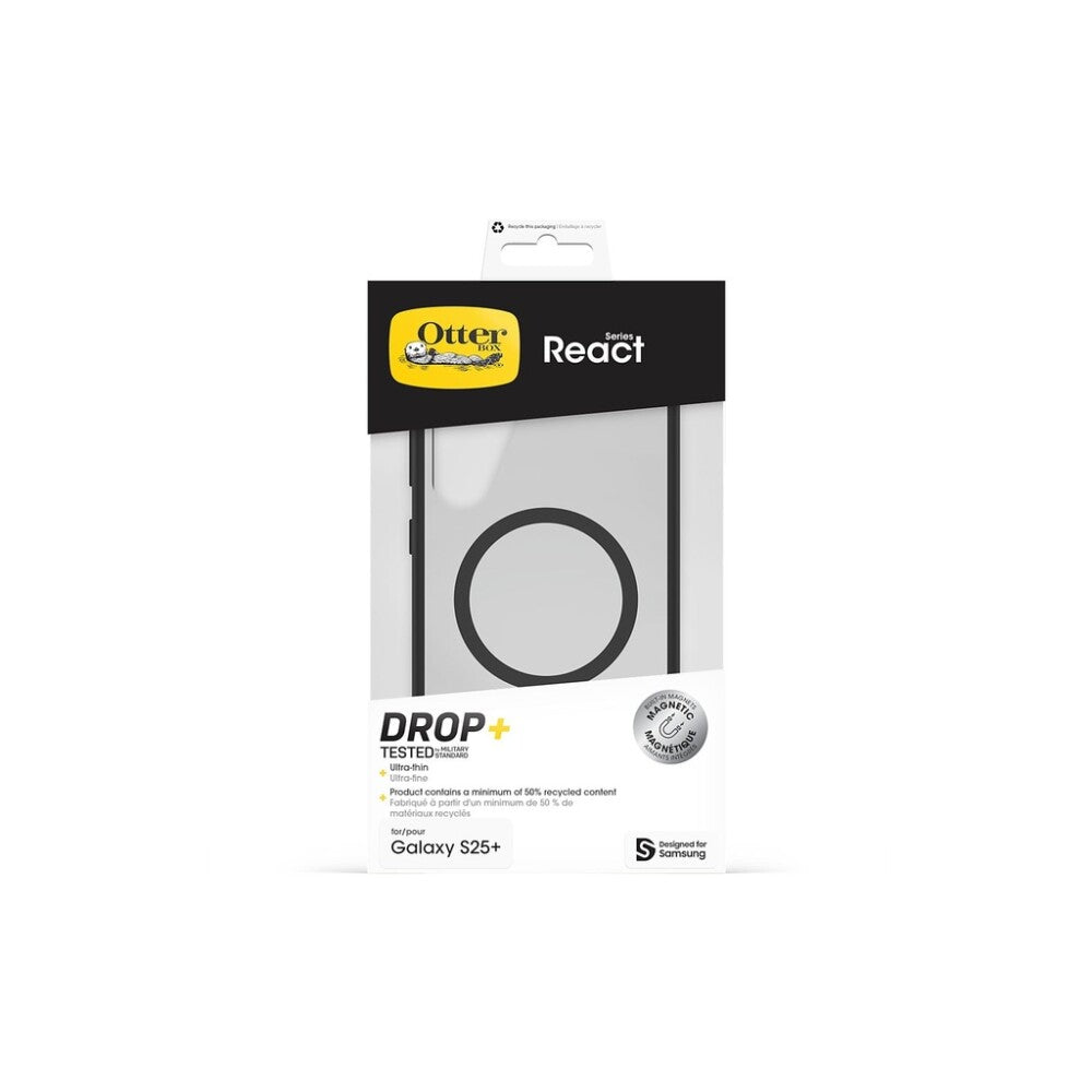 OtterBox React Magnet Qi2 für Samsung S25+, Black Crystal GP-FPS936OBJTW