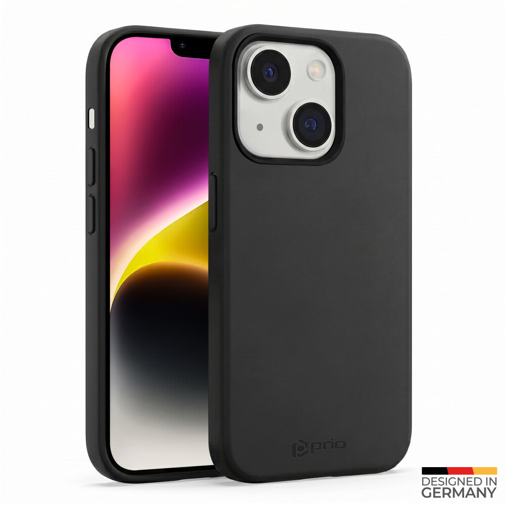 prio Silikonschutzhülle für iPhone 14/13 schwarz