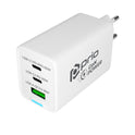 prio Wandladegerät GaN Power 65W PD PPS (USB C) + QC 3.0 (USB A) weiß