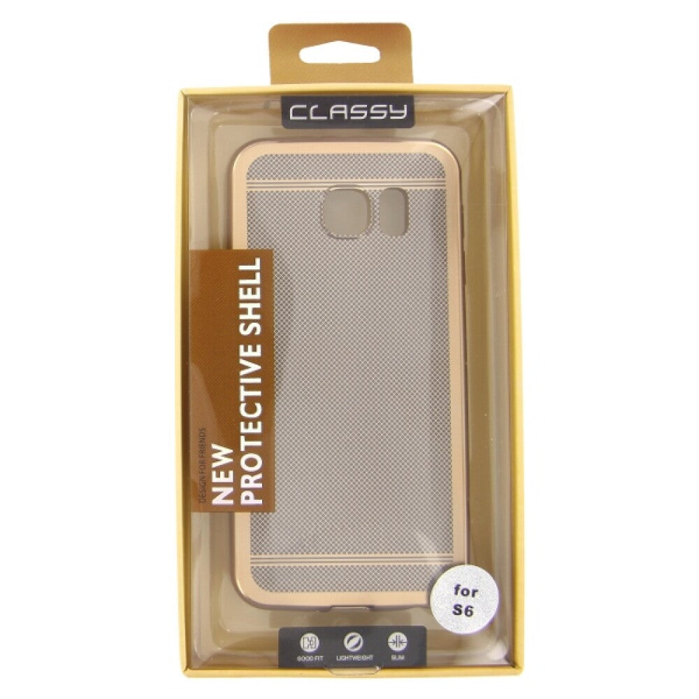 Silicone Case Classy Samsung Galaxy S6 gold