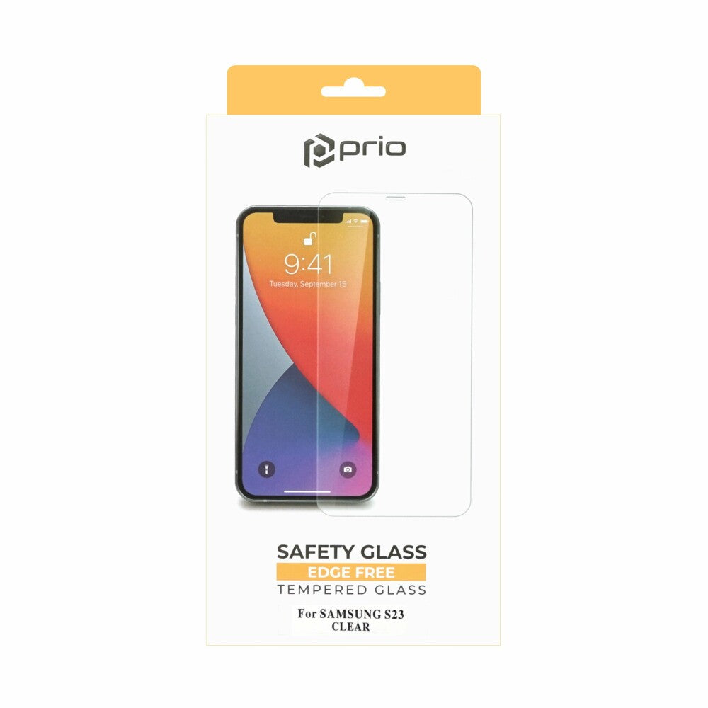 prio screen protector glass for Samsung S23 transparent