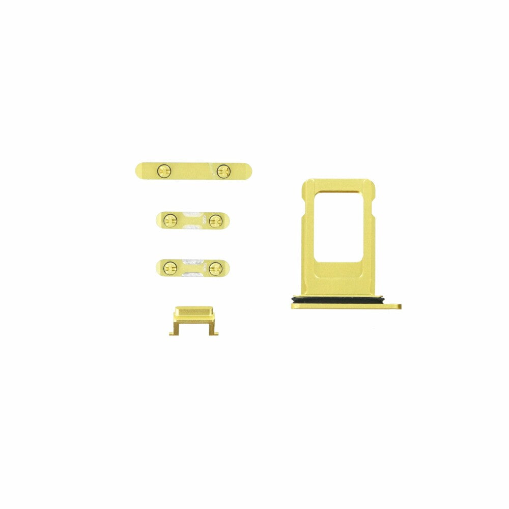 OEM button set for iPhone 11 yellow