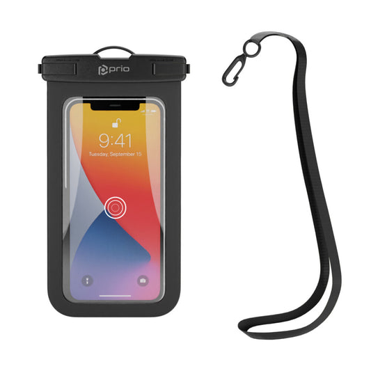 prio Waterproof Smartphone Case, Cell Phone Case Black