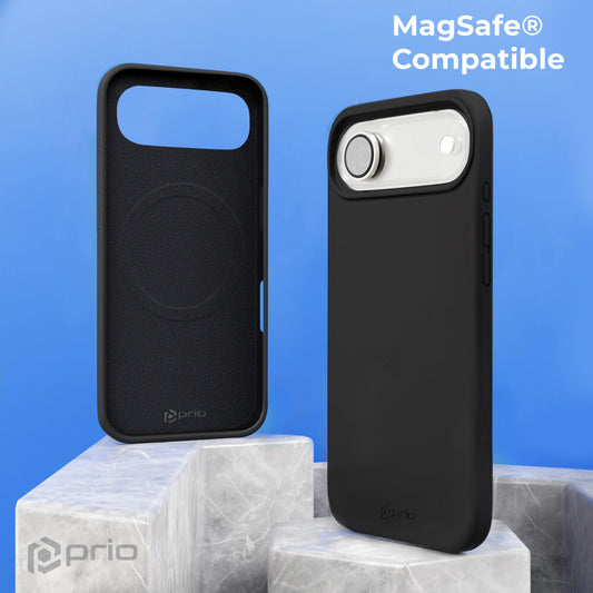 prio Liquid Silicone Case MAG für iPhone 17 Air (6,5 Zoll) schwarz