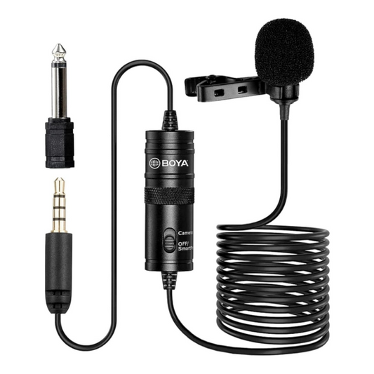 Boya BY-M1 lavalier microphone black