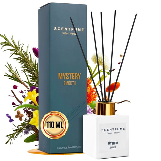 SCENTFUME Raumduft mit Duftstab, Bergamotte, Zeder, Ylang Ylang, Patchouli,110ml