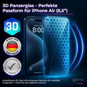 prio 3D Shock Proof Tempered Glass für iPhone 17 Air (6,5 Zoll) schwarz