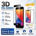 prio 3D Displayschutzglas für iPhone SE (2022/2020) schwarz