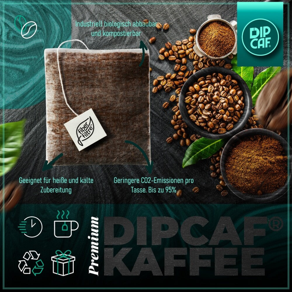 Dipcaf® Kaffeebeutel 20 Stück (Power und Klassik) | Milder Filterkaffee im Beutel