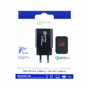 END OF LIFE - prio Fast Charge Wall Charger 18W PD(USB C)+QC 3.0(USB A) black - END OF LIFE Hauptbild