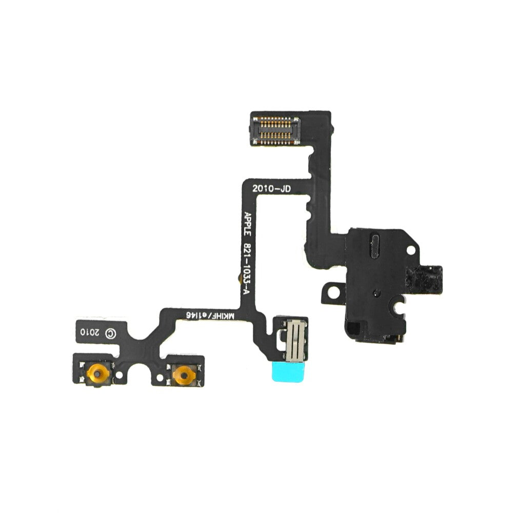 OEM Audio Jack Flex Cable for iPhone 4 black