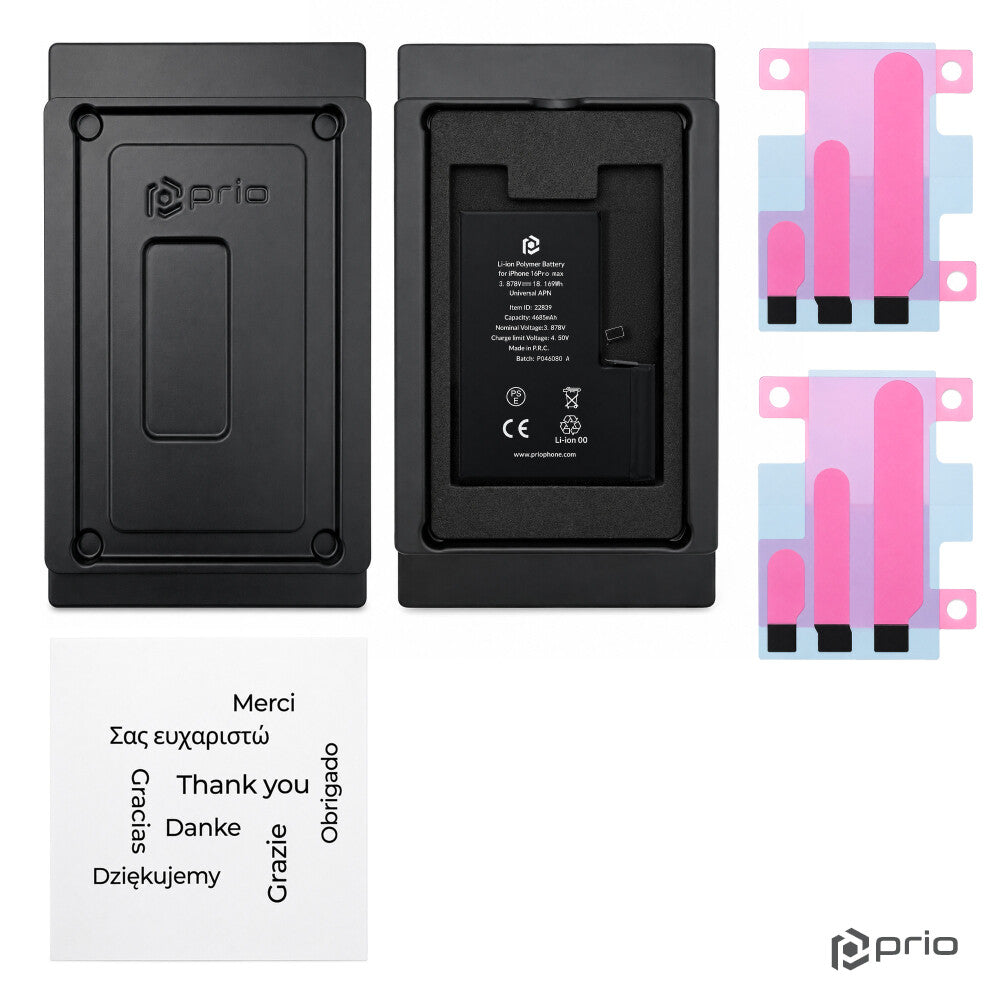 prio Akku für iPhone 16 Pro Max (Universal APN)