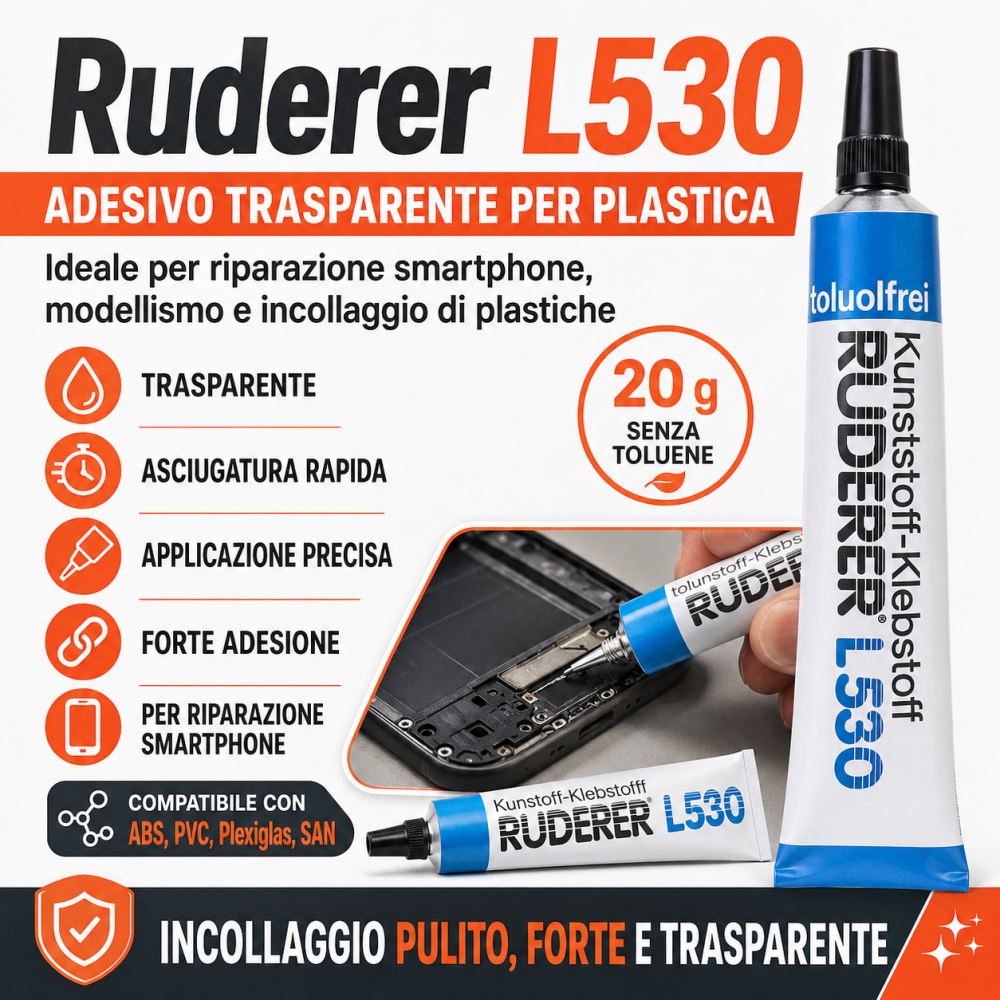 Ruderer L 530 Industrieller Smartphone Reparatur Kunststoffkleber Modellbau L530