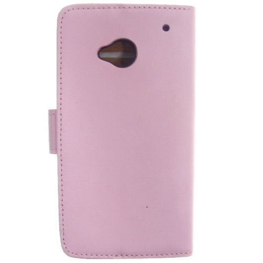 Slim Leather Book Case for HTC M7 for - pink 4250710548125