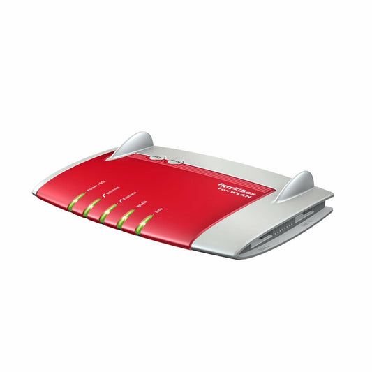 AVM Fritz Box 7390 WLAN router red gray