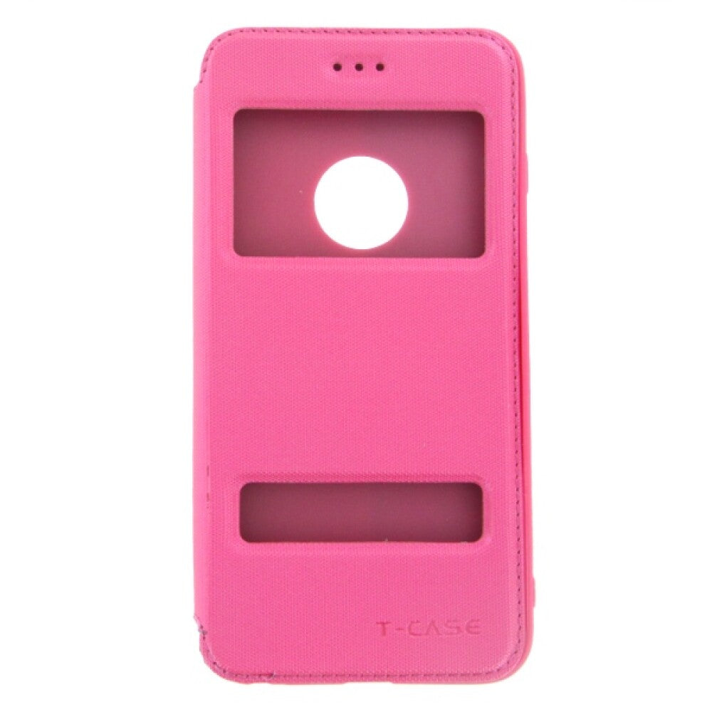 T-CASE Magnetic Flip Protective Case View iPhone 6 / 6s plus pink