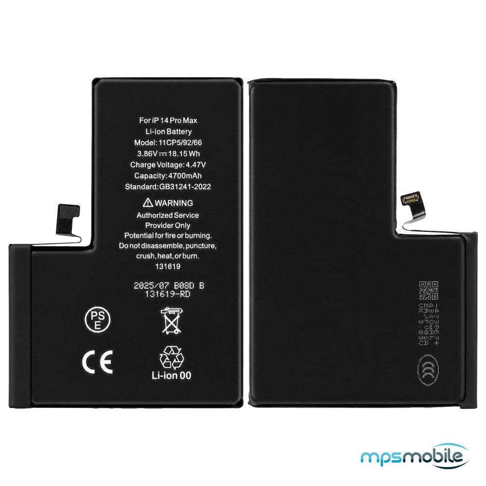 Diagnostizierbarer 4770-mAh-Akku mit hoher Kapazität für das iPhone 14 Pro Max