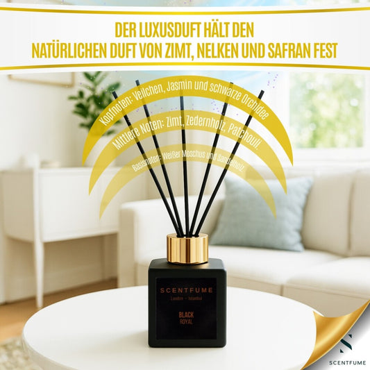 Scentfume Schwarzer Rattanstäbchen-Diffusor