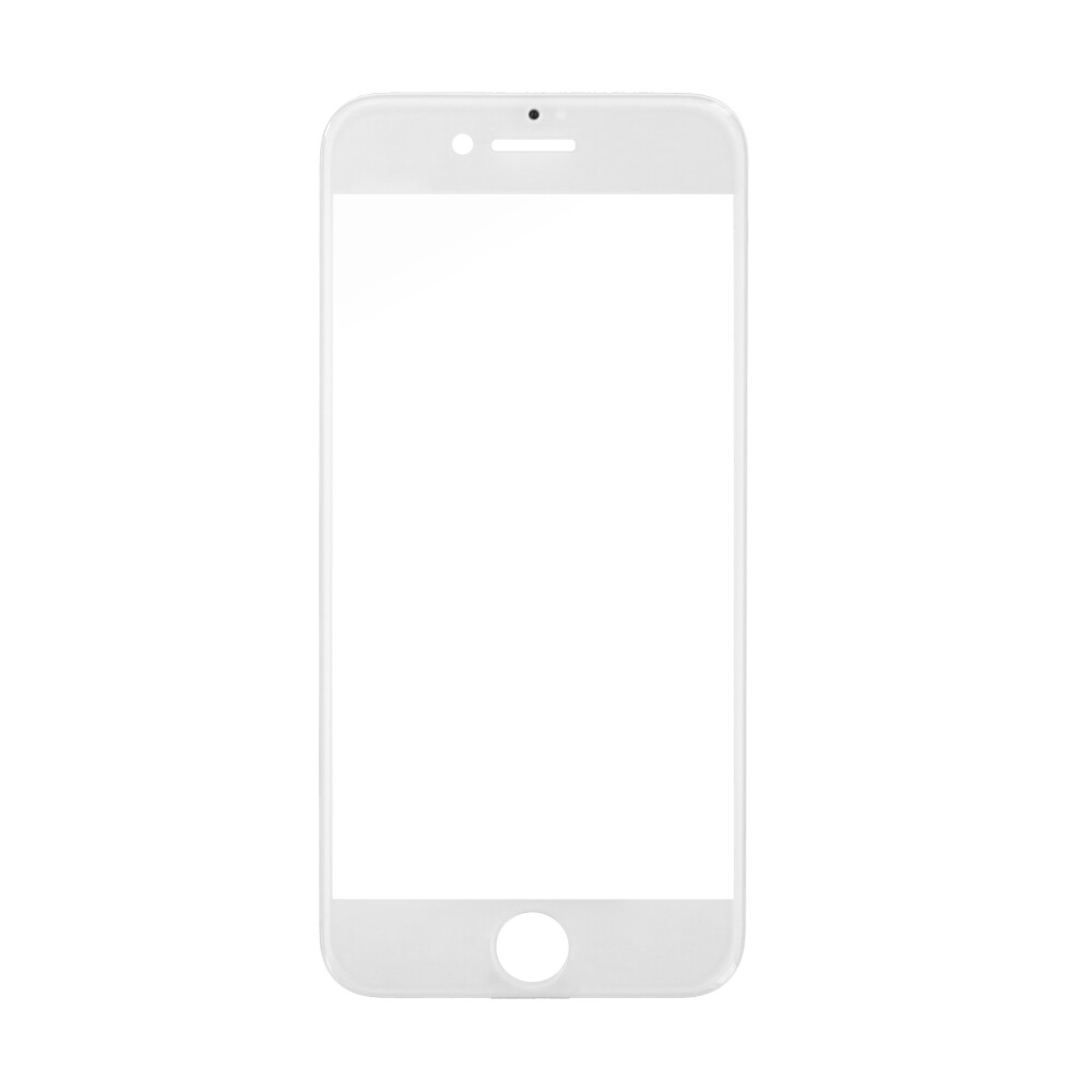 Touch glass with frame and OCA for iPhone 8 white