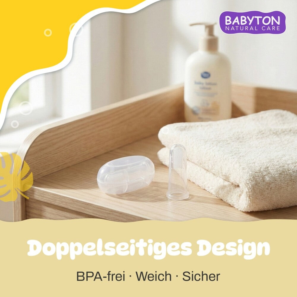 Babyton Silikon-Fingerbürste für Babys