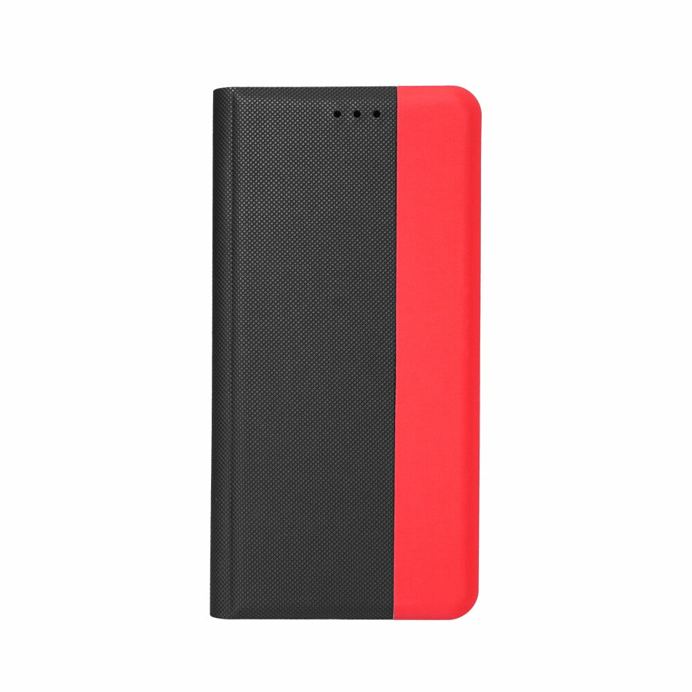 prio Book Case Fashion für Samsung A04s schwarz-rot