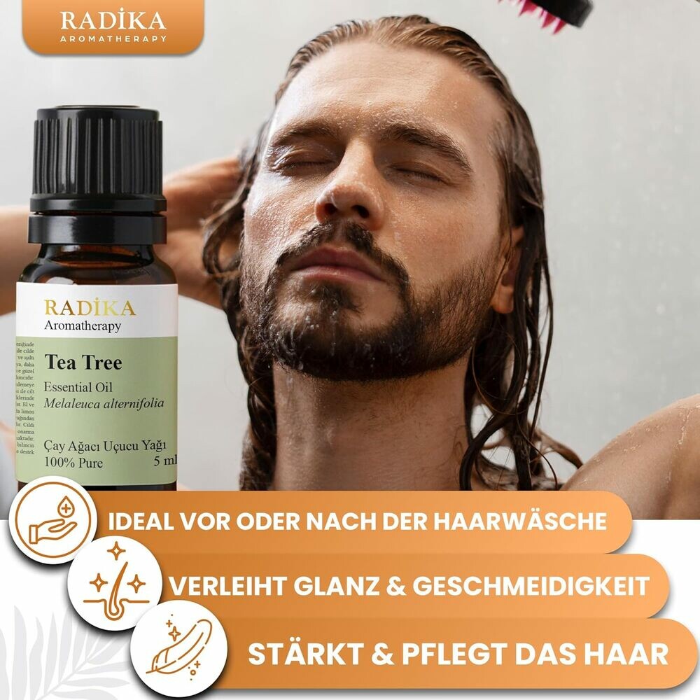 Teebaumöl, ätherisches Öl, 100% Rein, BIO, natürlich, 10 ml
