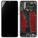 Display (Hard-OLED) + Rahmen für Huawei P20 Pro, schwarz
