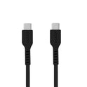 prio High-Speed Charge & Sync USB C auf USB C Kabel 5A 0,6m schwarz