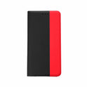 prio Book Case Fashion for Samsung S23 black-red