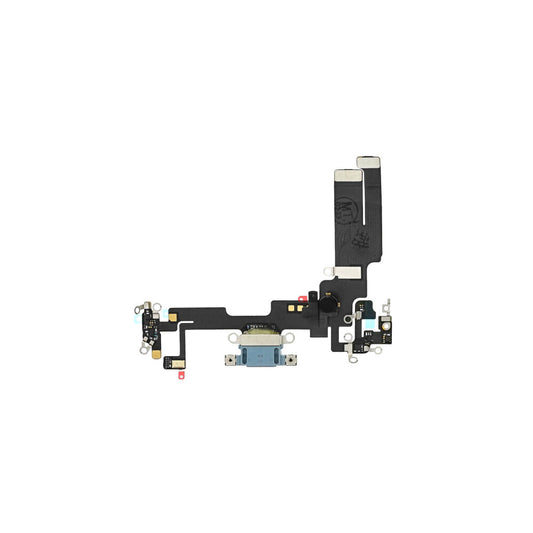 OEM charging port flex for iPhone 14 blue