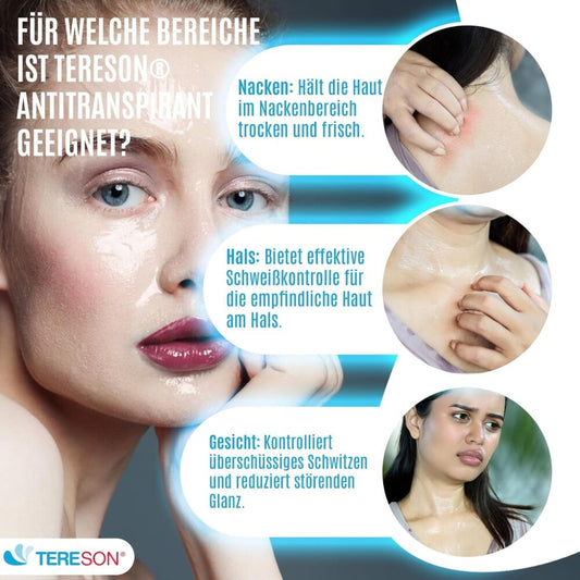 Tereson Antitranspirant Gel, Bei Schwitzen im Gesicht, 50 ml