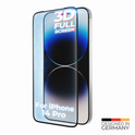 prio 3D Displayschutzglas / Panzerglas für iPhone 14 Pro schwarz