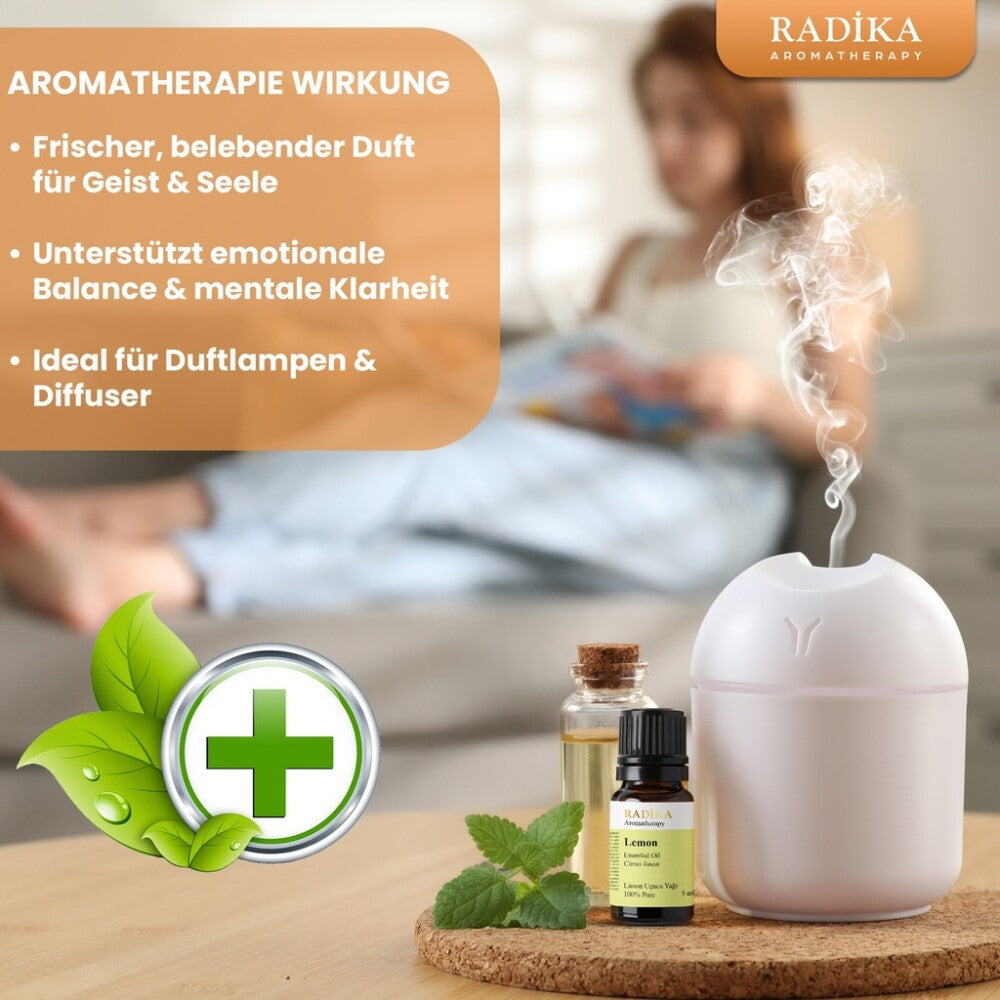 Zitronenöl, ätherisches Öl, 100% Rein, BIO, natürlich, 10 ml
