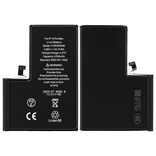 Diagnostizierbarer 4770-mAh-Akku mit hoher Kapazität für das iPhone 14 Pro Max