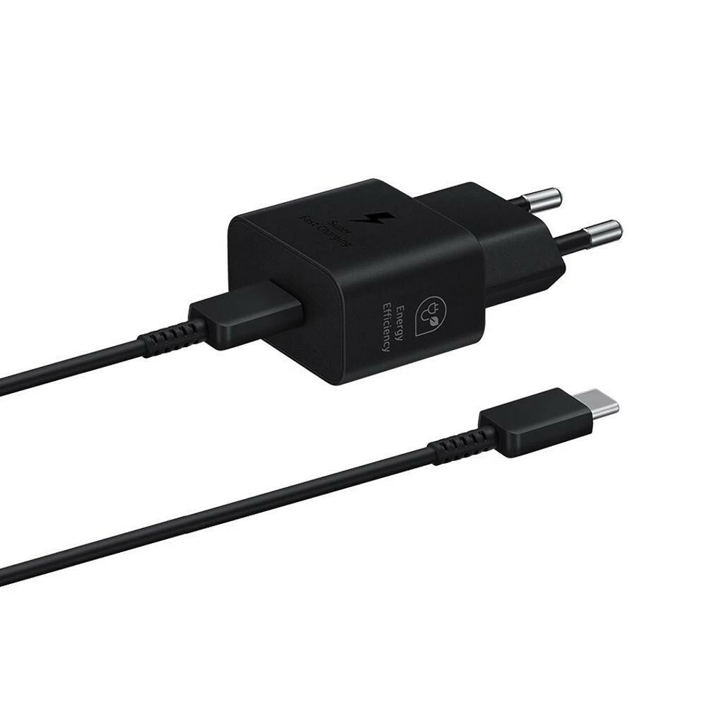 Samsung Schnellladegerät 25W USB Netzteil Stecker Kabel schwarz EP-T2510XBEGEU