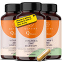 Qualiss® 3 Stück Vitamin C | Immunsystem stärken Erwachsene | Insgesamt 180 Kapseln