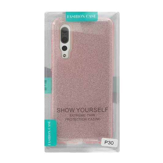 Glittery Silicone Protective Case for Huawei P30 pink