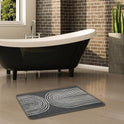 Miqna 2-tlg. rutschfestes Badteppich Set , waschbar (60x100 & 50x60 cm)