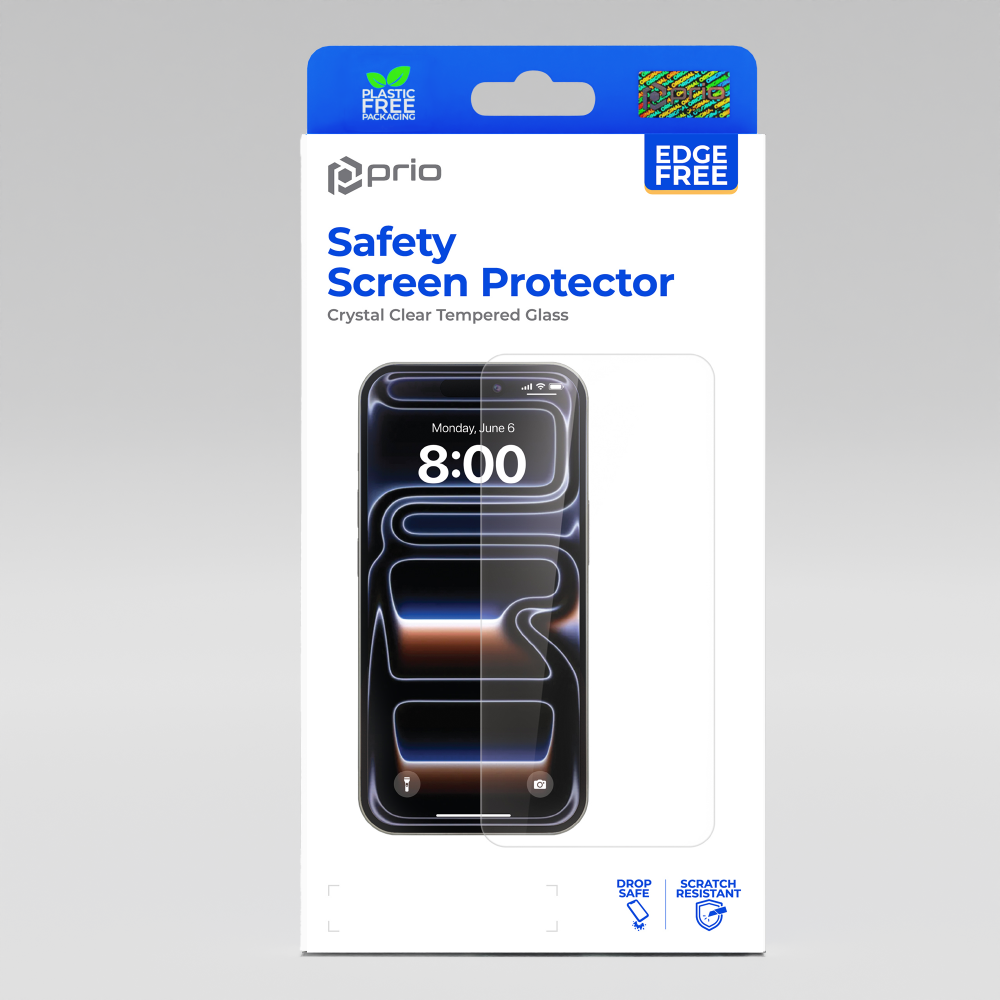 prio Displayschutzfolie aus gehärtetem Glas für Samsung S26+ klar