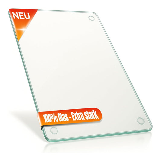 Decovetro Schneidebrett Glas |40x30cm | Glasschneidebrett | Leicht zu reinigen
